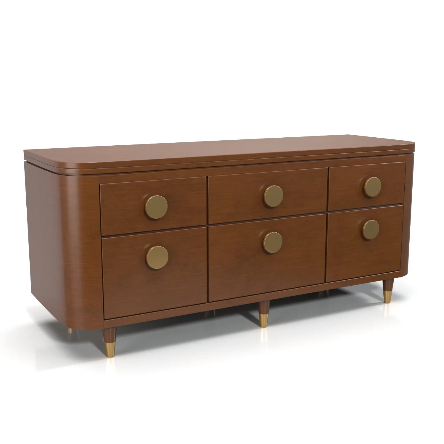 Finn 6 Drawer Dresser PBR 3D Model_01